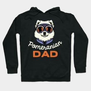 Pomeranian Dad Vintage Dog Owner Retro Dog Father Hoodie